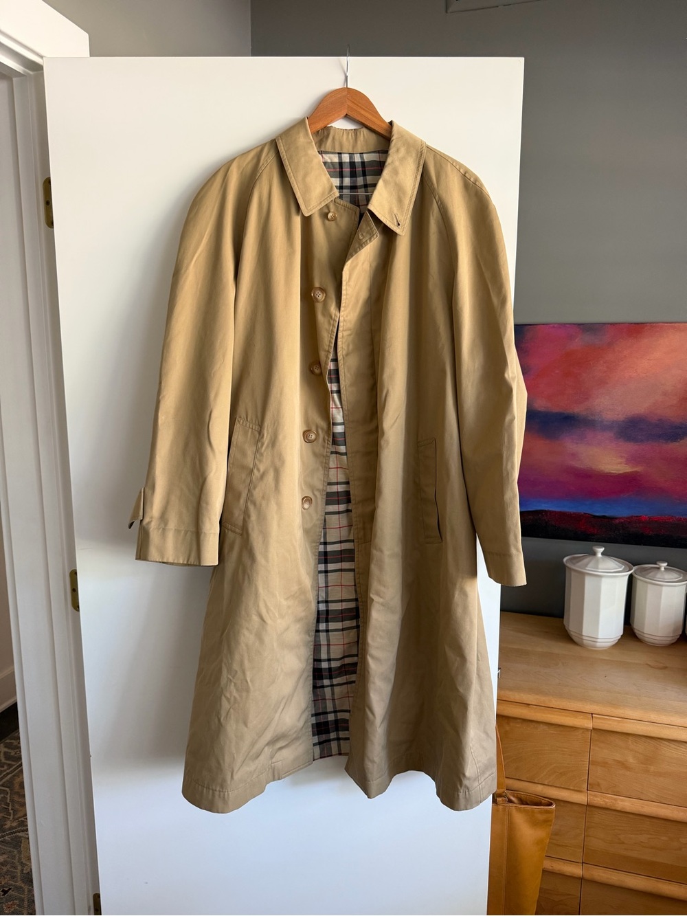 Vintage Tan Trench Coat